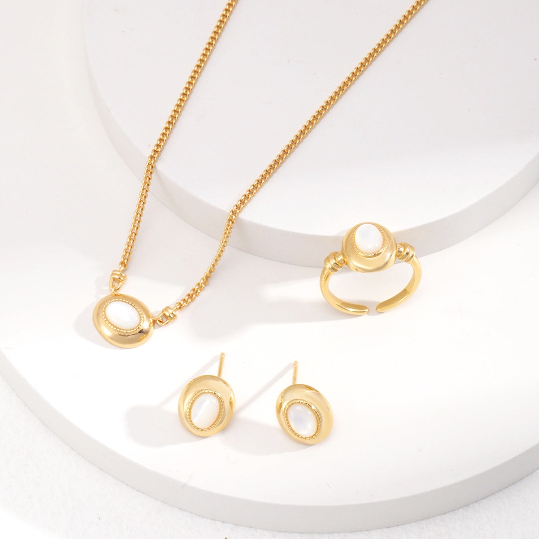 ゴールド マザーオブパール リング