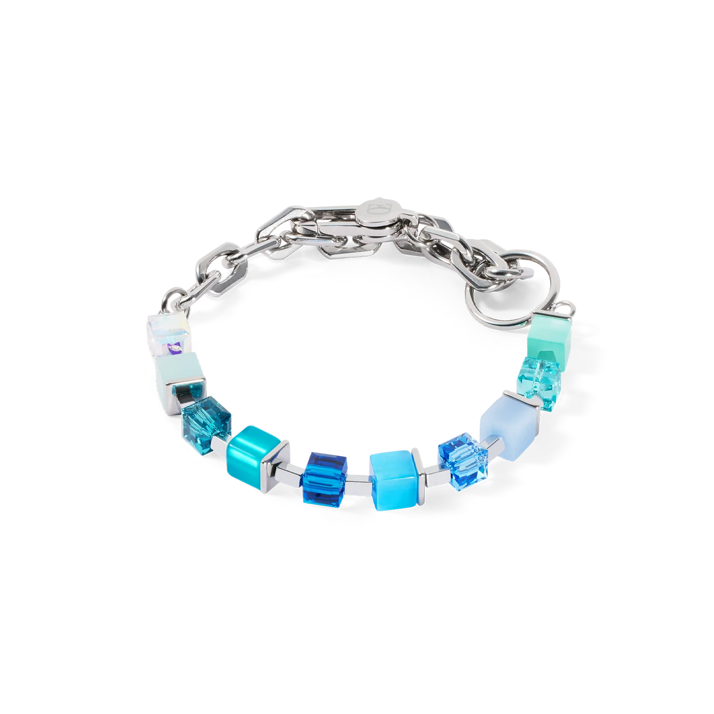 Bracelet Cube Fusion Charm Silver-Ocean